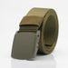 Canvas belt men's and women's belt youth metal-free automatic buckle casual outdoor student military training belt_viptrois.com