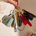 Bag Charms New Mini High End Small Bag Keychain Coin Purse Accessories Pendant Mobile Phone Bag Female Jewelry Pendant Gift_viptrois.com