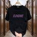100% Pure Cotton Short Unisex Korean Style Niche Creative Pattern Simple And Loose Round Neck Half Sleeved T-shirt Top_viptrois.com