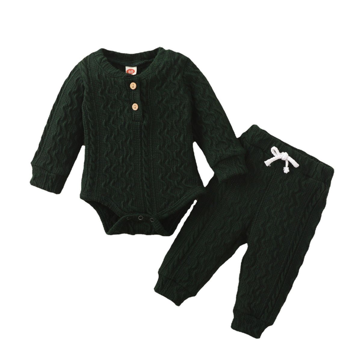 Autumn Children's Clothing Long Sleeved Tops And Long Pants Twisted Solid Color Suits Manufacturers Direct Sales One Piece Drop Shipping_viptrois.com