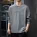 Cotton Versatile Long Sleeve T-Shirt Men's American Hoodie Spring And Autumn New Loose Bottom Shirt_viptrois.com