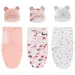 Baby Cotton Swaddle Blanket 0-6 Months Newborn Anti-frightening Photography Blanket Wrap Hat Set Anti-kicking Quilt Newborn Gift_viptrois.com