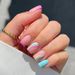 Nail Strips Rainbow Wearable Nails Short French Nail Art Wearable Nail Stickers Nail Art Stickers Nail Art Finished Products_viptrois.com