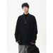 German Velvet Semi High Neck Base Shirt For Men, Spring And Autumn American Loose Solid Color Hoodie, Warm Inner Layer,_viptrois.com