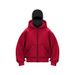 Men's Clothing Ins New Hooded Sweater Short Jacket Men And Women Double Hat Autumn And Winter Couple Large Size_viptrois.com