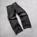 Men's Clothing Harajuku Retro Bat Pattern Embroidery Loose Jeans Men Street Y2K Pants Slouchy Jeans_viptrois.com