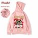 Loom Fleece-Lined 2022 Hoodie For Men, Loose Fit, Large Size, New Year Red Jacket, Autumn And Winter Trend_viptrois.com