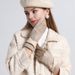 Women's Gloves Winter Gloves For Women, Suede Cold Proof Warm Gloves For Women, Plush And Thick Gloves For Men, Bow Touch Screen Gloves For Women_viptrois.com