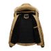 Men's Winter Fleece-Lined Zip-Up Hooded Jacket With Side Pockets, Slim Fit, Solid Color, Casual Outerwear For Youth_viptrois.com