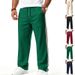 Men's Clothing Men's Color Blocked Woven Trousers Casual Loose Fitting Athletic Outdoor Running Fitness Straight Leg Trousers_viptrois.com