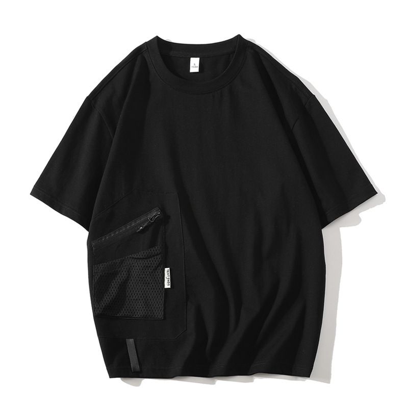 Men's Clothing Style American Retro Handsome Men's Short Sleeved T Shirt Sports Casual Trend Korean Version Loose Men's Clothing Tops_viptrois.com