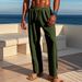 Men's Clothing New Men's Vertical Striped Ripped Casual Sports Fashion Trousers_viptrois.com