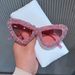 European And American Women's Cat Eye Sunglasses, Luxury Rhinestone Trend Sunglasses, Street Style Catwalk Party Glasses, Cross Border New Models_viptrois.com