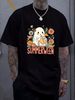Retro SummerWeen Ghost Summer Halloween T-Shirt Graphic Stretched Unisex Women Top Graphic Tees Women Casual Print Round Neck Short Sleeve Top For Everyday Wear Soft Fashion Stylish Streetwear Versatile Designer Clothes Slightly Female Comfortable_viptrois.com