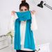 Knitted Autumn Winter Women Korean Style Solid Color Neck Warmer Wool Cashmere Scarf Shawl Couple_viptrois.com