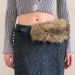 Rabbit Fur Belt D.I.A OOTD Fur Belt Fashion Sexy Hot Girl Waist Seal Wide Belt_viptrois.com