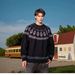 Nordic Style Fair Island Contrasting Color Sweater Men's Winter Lazy Style High-end Christmas Wear Soft Waxy Crew Neck Knitted Sweater_viptrois.com