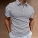 Men's Golf Shirt Quarter Zipper Polo Casual Holiday Lapel Short Sleeve T Shirt Fashion Basic Summer Regular Fit Polo Shirt_viptrois.com