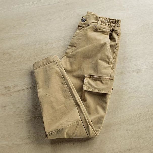 Men's Utility Cargo Pants - Cotton Blend Relaxed Fit Tactical Trousers With Multi-Pockets, Streetwear Workwear Hybrid_viptrois.com
