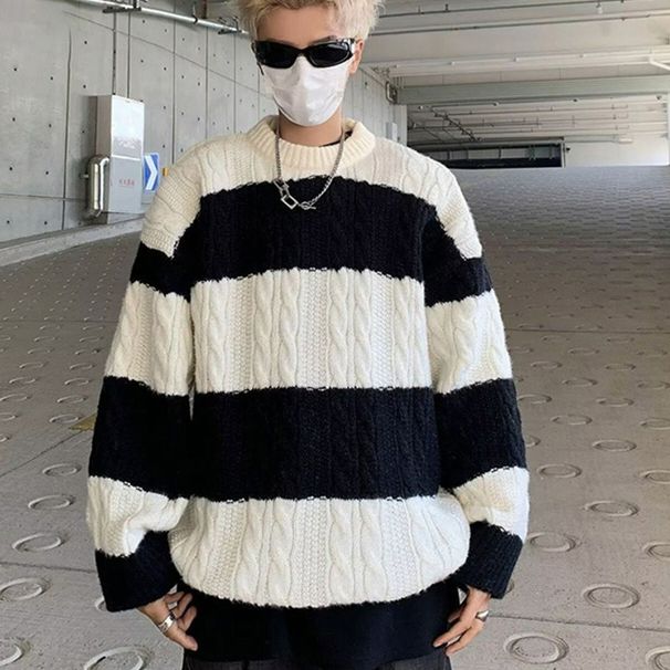 New Popular Knitwear Sweater For Men, Simple And Versatile, Trendy And Stylish Design, Long Sleeved_viptrois.com