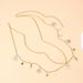 European and American Cross-border Jewelry Personalized Fashion Body Chain Star Moon Sun Simple Double Waist Chain Chest Chain Decoration_viptrois.com