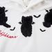 Cartoon Flocked Embroidered Cat Hoodie Casual Loose Men's Vibe Trendy American Pullover Sports Top_viptrois.com