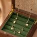 One Piece Gold Shell Inlaid Glass Rhinestone Luxurious Simple Fashionable Beach Vacation Style Waist Chain_viptrois.com