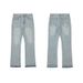 Men's Clothing Blue Tassel Jeans Vintage Washed Distressed Trousers_viptrois.com