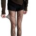 Silk Stockings Hollow Floral Fishnet Stockings Y2k Fishnet Stockings Black Sexy Bottoming Socks_viptrois.com
