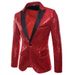 1 European And American Performance Dress Gold Sequin Korean Suit Nightclub Men's Clothing Host Emcee Studio Jacket XZ28_viptrois.com