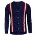 Men's Slim Fit V-Neck Knit Sweater Lightweight Long Sleeve Pullover For Spring Casual Wear_viptrois.com