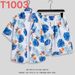 Men's Clothing Ice Silk Beach Suit Men's Short Sleeve Floral Shirt Large Size Loose Hawaii Quick Dry Casual Shorts Couple Suit_viptrois.com