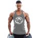 Men's Clothing Sports Exercise Leisure Printed LOGO Quick Dry Breathable Split Cotton Fitness Vest_viptrois.com