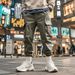 Men's Clothing Autumn Outdoor Multi Pocket Loose Trendy Casual Sports Cuff Workwear Trousers_viptrois.com