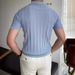 2025 Spring/Summer POLO Collar Sweater Short Sleeves Slim Fit Trendy Stripe Solid Color Polo Pullover Knitwear Men's_viptrois.com