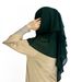 Women's Hijab three layer chiffon scarf solid color adjustable women's gauze scarf ethnic shawl breathable and comfortable_viptrois.com