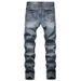 Men's Clothing Autumn/Winter New Men's Jeans, Personality, Nostalgic, Zipper Decoration, Jeans, Trendy Men_viptrois.com