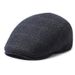New Beret Hat For Men, Forward Cap, Autumn Winter Thickened Warm Cotton Middle-aged And Elderly Hat, Fleece-lined_viptrois.com