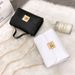 Embossed Checkered Shoulder Bag - Small Square Crossbody Purse For Women, Fashion Minimalist Design_viptrois.com