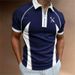 Men's Clothing Summer Men's Golf Shirt Geometric Stripe 3d Printed Short Sleeve Business Commuter Polo Shirt_viptrois.com