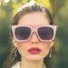 New Simple Atmosphere Sunglasses For Men And Women With Sweet And Spicy Personality Rivet Handmade Sunglasses For Sun Protection And Cool_viptrois.com