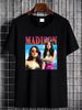 Madison Vintage Style 90s Bootleg T Shirt Beer Silence Between Songs Versatile Streetwear Fashion Comfortable Unisex Top For Everyday Wear Stylish_viptrois.com