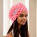 New Women's Fashion Elegant Side Large Flower Elastic Watermelon Hat Headscarf Hat_viptrois.com