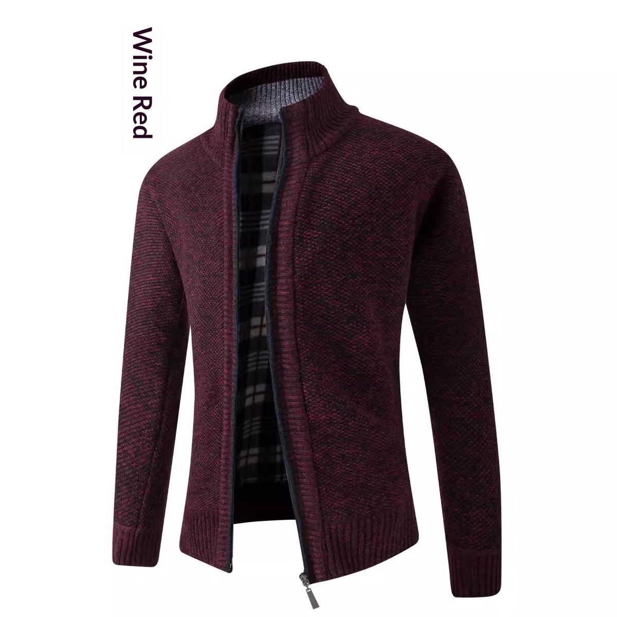 Loom Cross-Border Foreign Trade Men's European Size Thickened Long Sleeve Knitted Sweater Casual Outdoor Sports Cardigan_viptrois.com