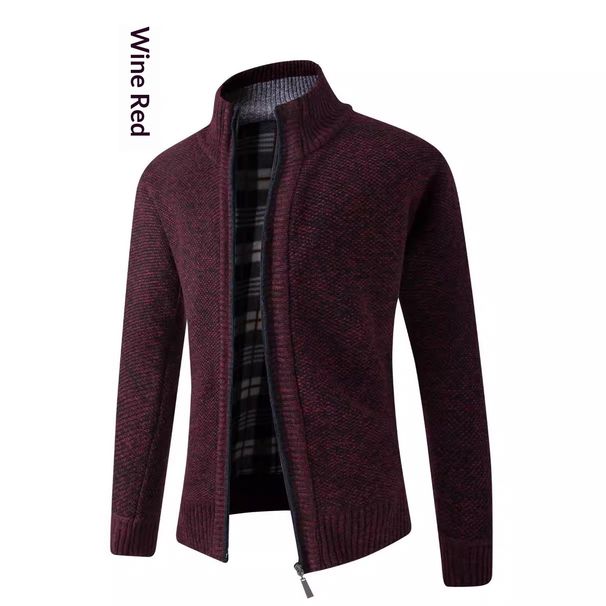 Loom Cross-Border Foreign Trade Men's European Size Thickened Long Sleeve Knitted Sweater Casual Outdoor Sports Cardigan_viptrois.com