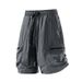 2026Men's New Casual Cargo Pocket Shorts, Summer American Style Thin Loose Fit Plus Size Youth Shorts For Men_viptrois.com