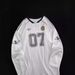 Men's Clothing Retro Football Jersey Style Long Sleeved T Shirt Loose Top Sweatshirt_viptrois.com