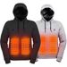 USB Heated Hoodie For Men - Winter Electric Heating Sweatshirt With Fleece Lining, Zip-Up Thermal Jacket For Outdoor, Commuting (Black/Grey, S-5XL)_viptrois.com