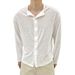 Men's Clothing Casual Micro Perspective Single Breasted Round Neck Long Sleeved Shirt Thin Cardigan_viptrois.com