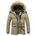 Men's Detachable Hood Winter Jacket With Fleece Lining, Zip-up Front, And Flap Pockets – Long Coat In Brown, Khaki, Black, Navy, Coffee_viptrois.com